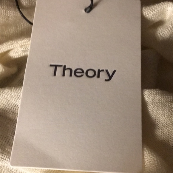 Theory Torina S Parchment Sag Harbour Long Cardigan SZ SM - NWT - Picture 5 of 6